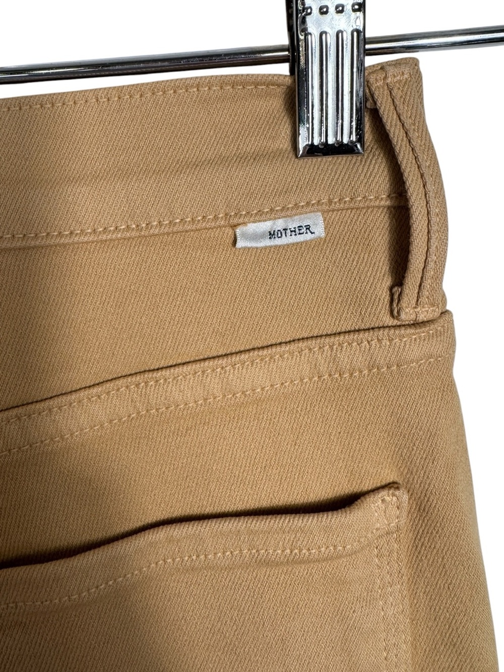 MOTHER High Waisted Weekender Skimp in Second Chance (Sand), Size 26 - Picture 11 of 13